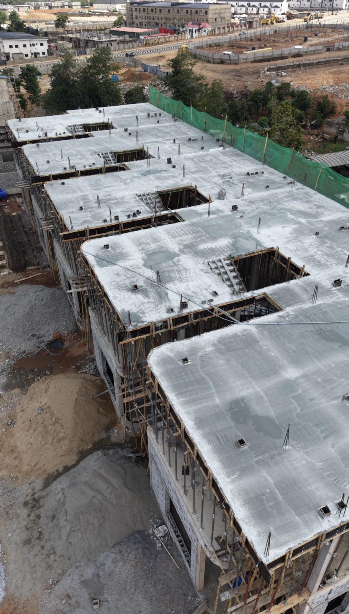 Aerial view of The Marq under construction, Mabushi, Abuja