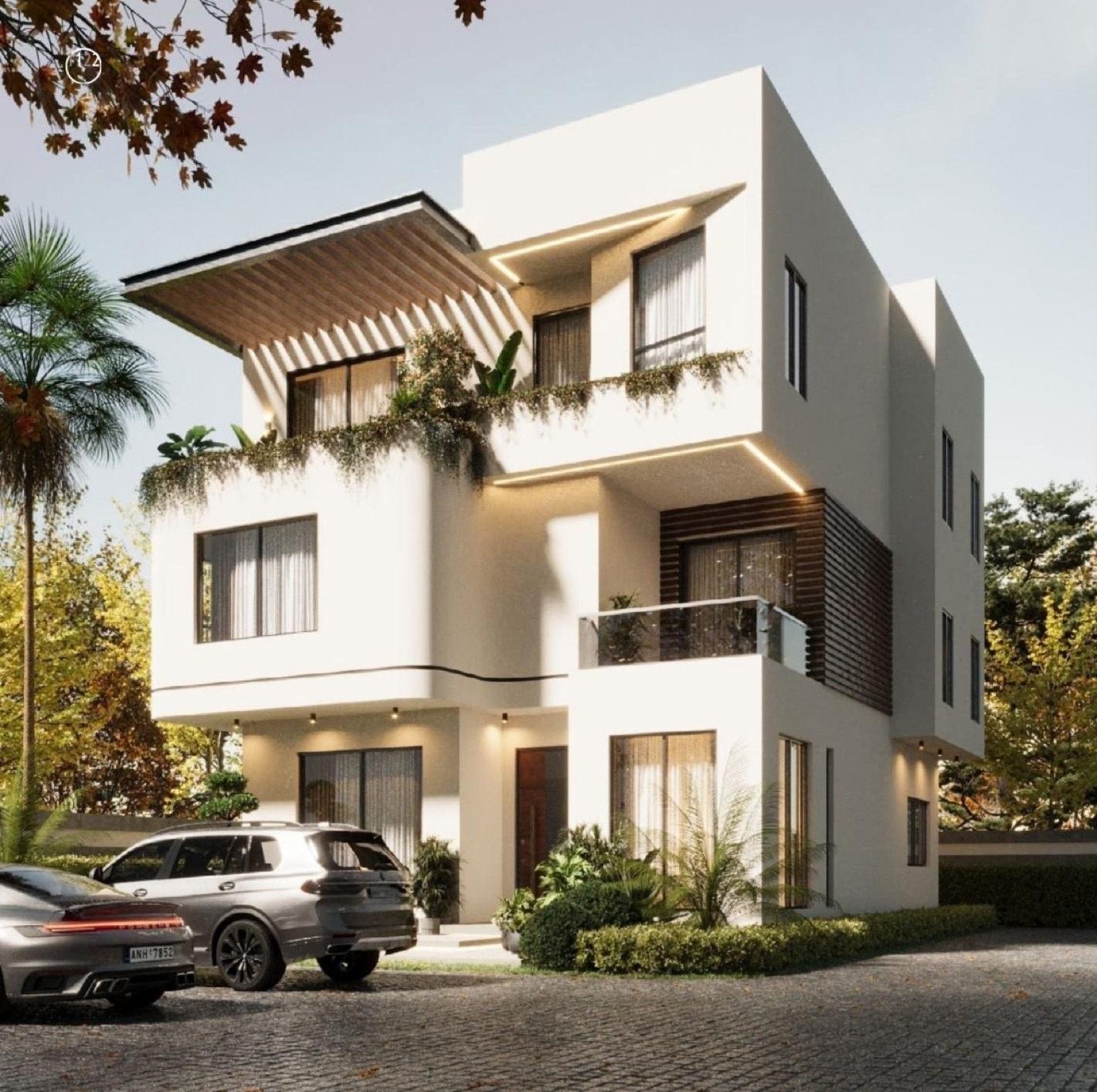 Architectural render of the completed The Marq residence, Mabushi, Abuja