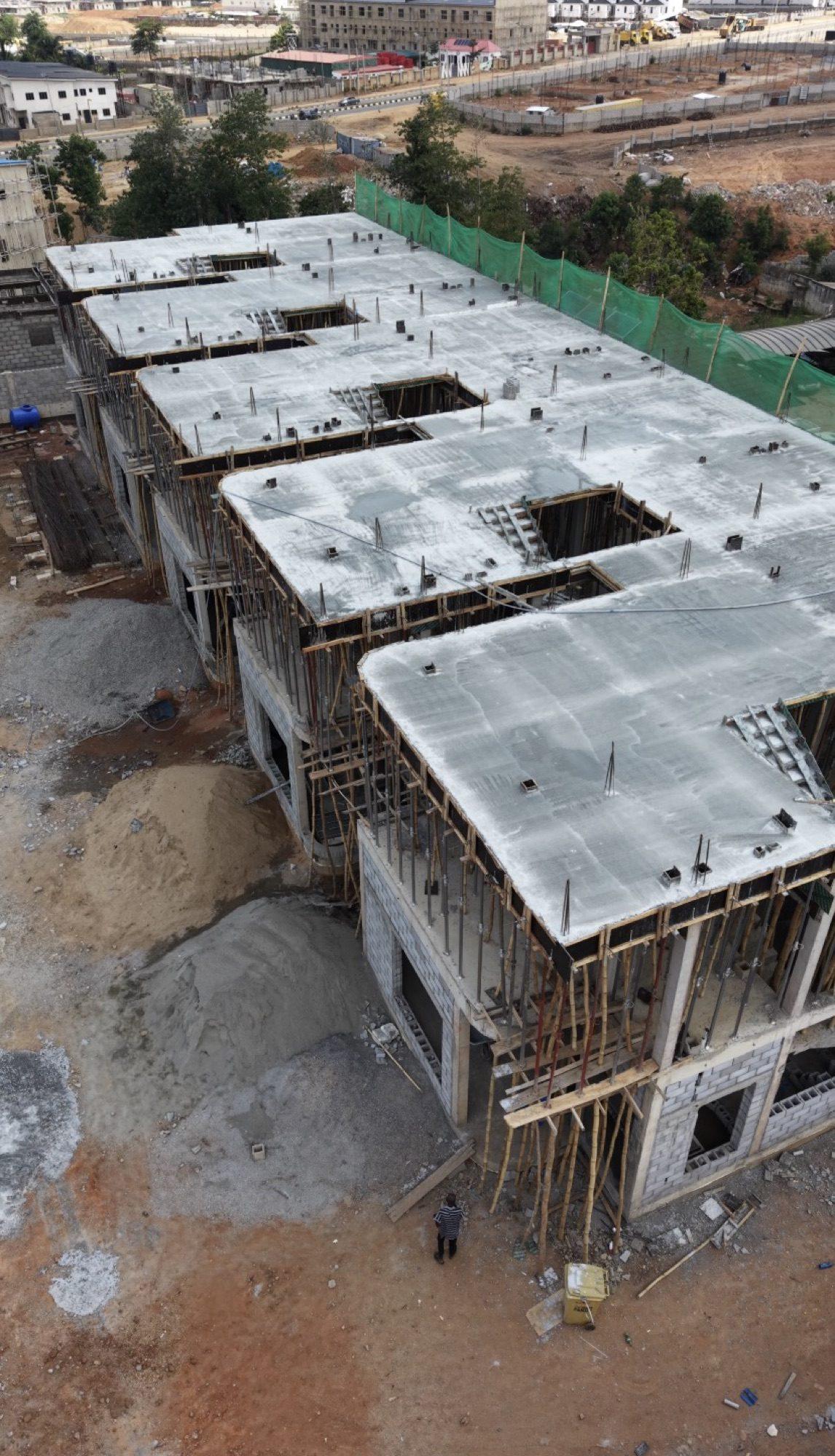 Construction progress at The Marq, Mabushi