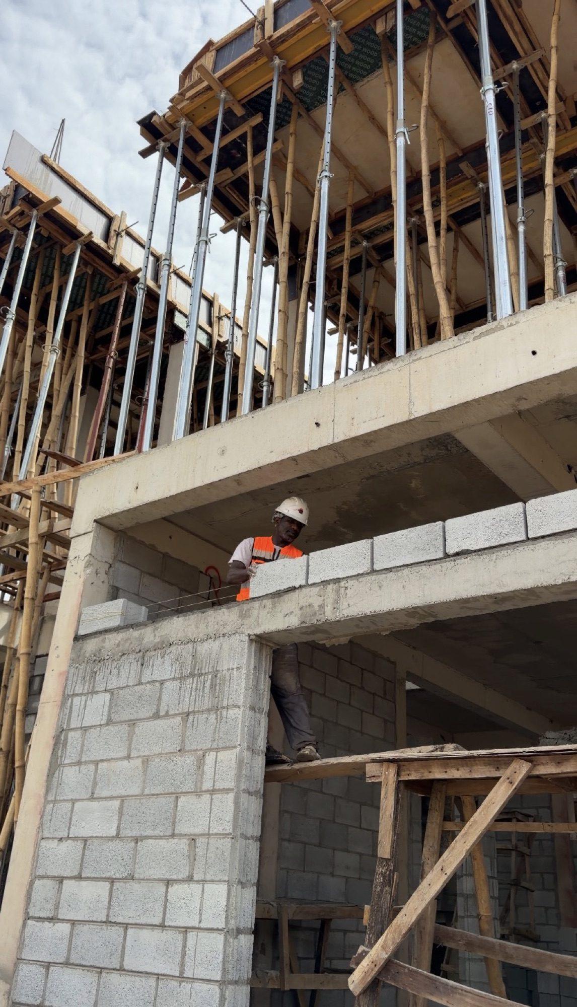 Construction progress at The Marq, Mabushi