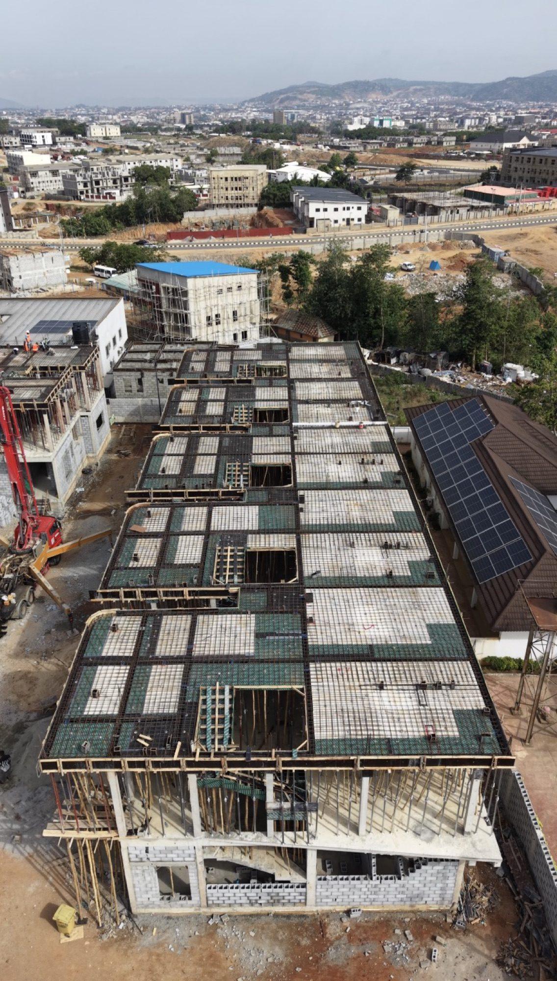 Construction progress at The Marq, Mabushi