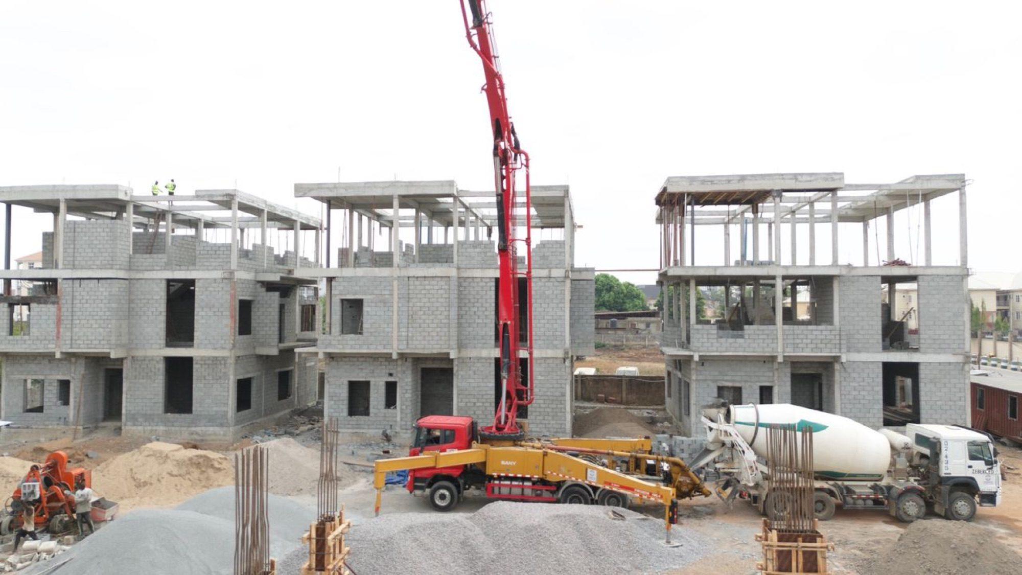 Construction progress at Panarea Villa, Kado
